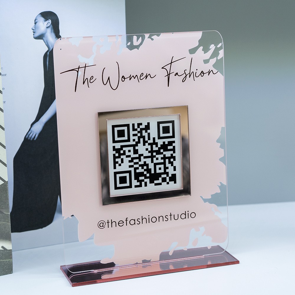 Personalised Business Social Media QR Code Sign