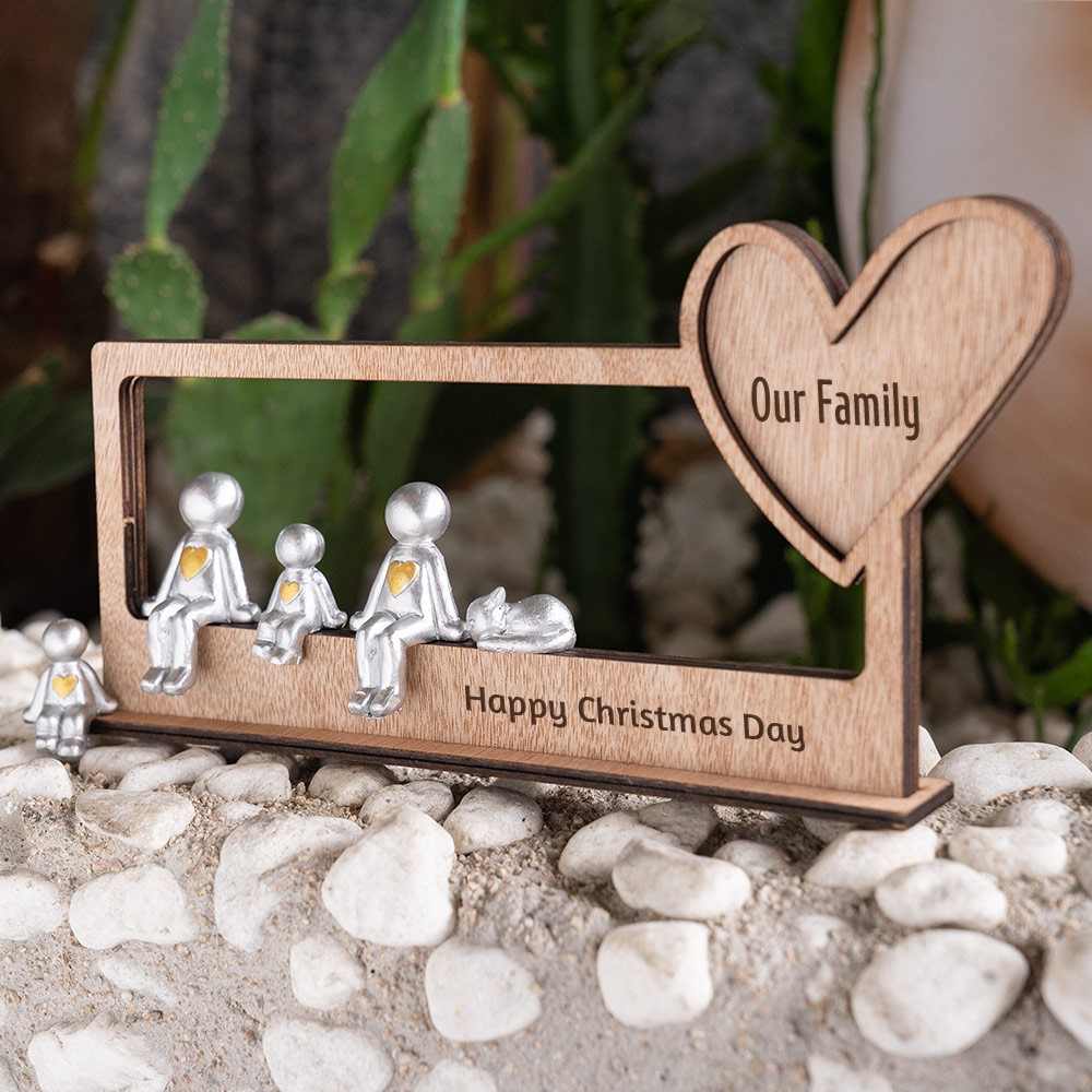 Our Family Personalised Sculpture Figurines For Mum Grandma Christmas Day Gift Ideas