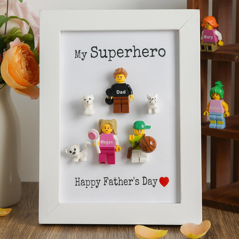 Personalized Tiny Name Figure With Frame For Father's Day Gift Ideas