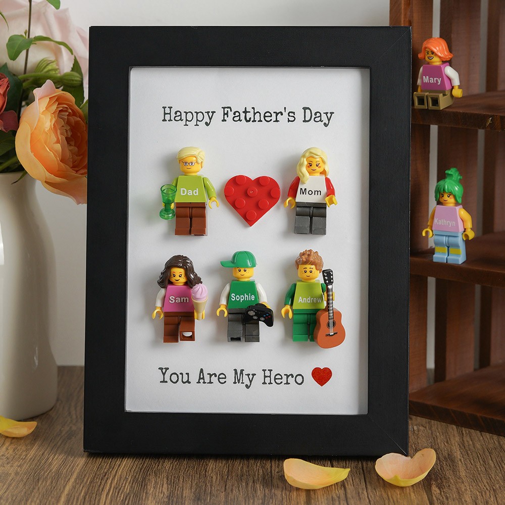 Personalized Tiny Name Figure With Frame For Father's Day Gift Ideas