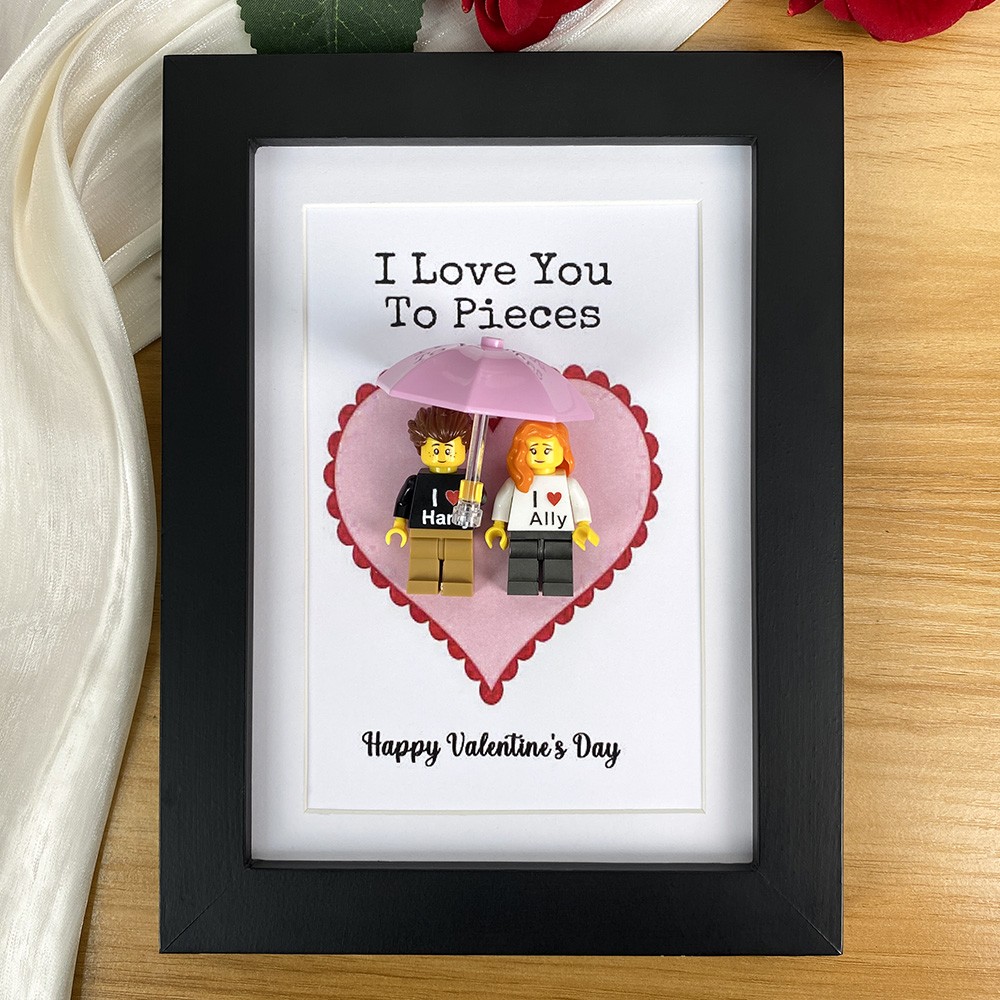 Custom Name Tiny Figure Frame For Him Husband Boyfriend Valentine's Day Gift Ideas