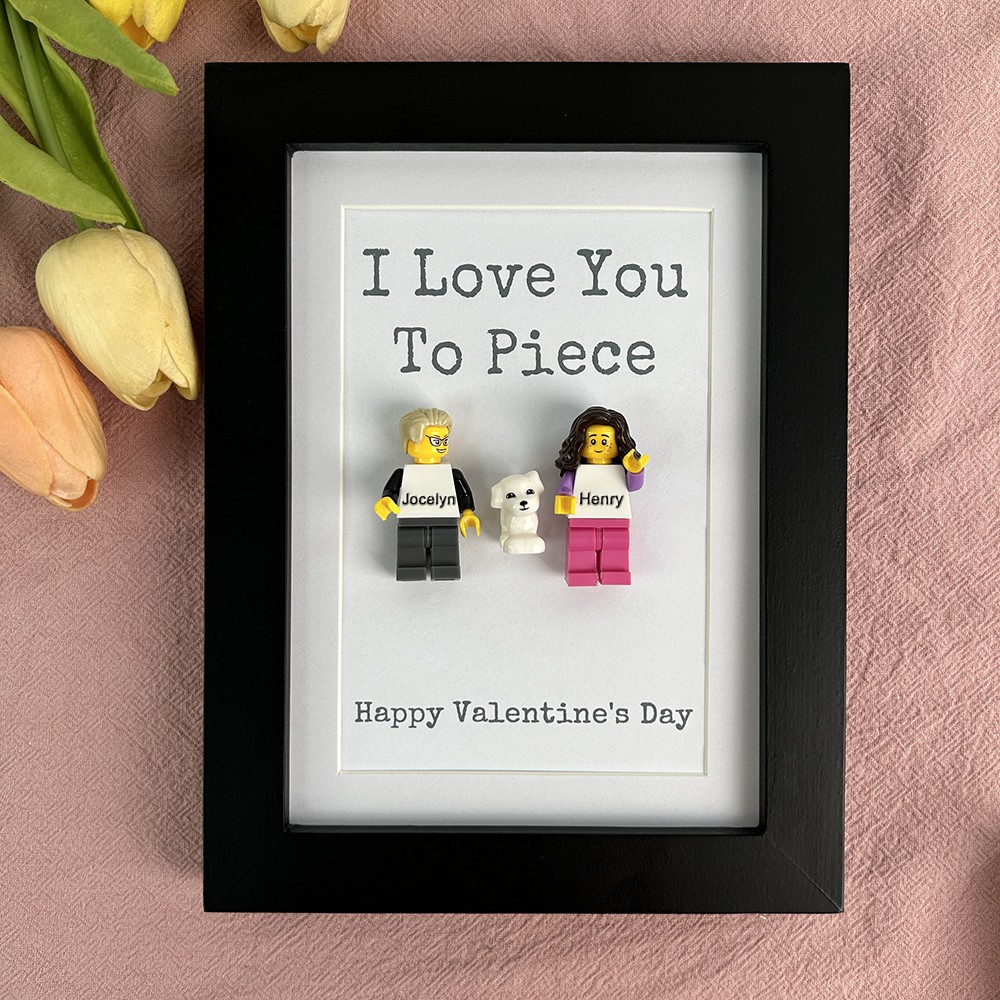 Personalized Tiny Figure With Frame For Her Valentine's Day Gift Ideas