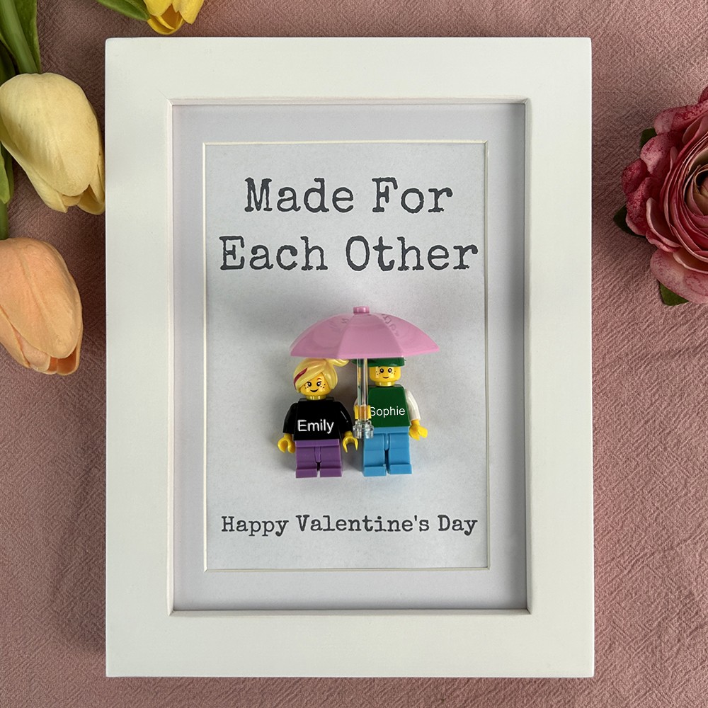 Personalized Tiny Figure With Frame For Her Valentine's Day Gift Ideas