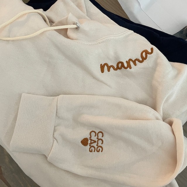 Custom Embroidered Mama Hoodie with Kids Names For Mother's Day Gift Ideas