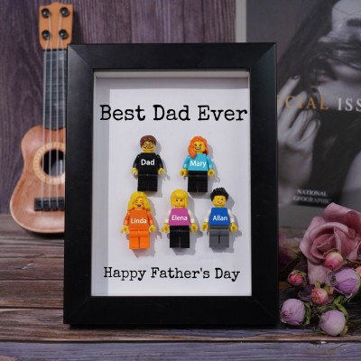 Personalized Dad Kid Figures For Father's Day Gift Best Dad Ever