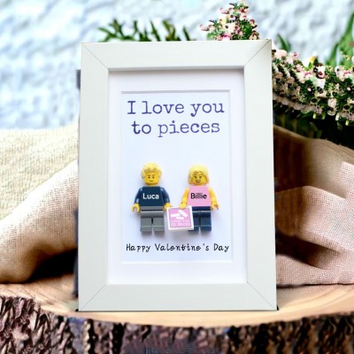 Personalized Tiny Figure With Frame For Her Valentine's Day Gift Ideas