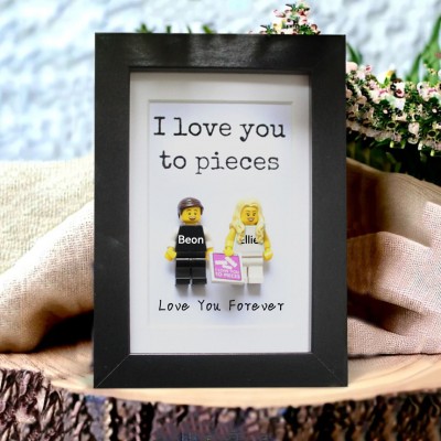 Personalized Tiny Figure With Frame For Her Valentine's Day Gift Ideas