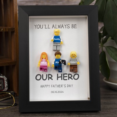 Personalized Tiny Name Figure With Frame For Father's Day Gift Ideas