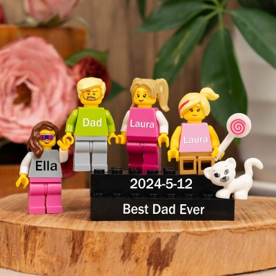 Personalised Best Dad Ever Name Figure For Father's Day Gift Ideas