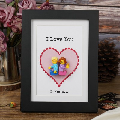 Custom Name Figure Frame For Him Husband Boyfriend Valentine's Day Gift Ideas