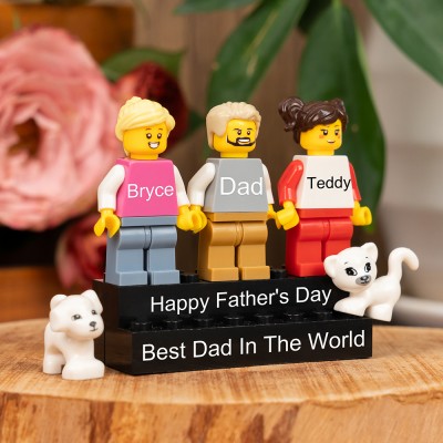 Personalised Best Dad In The World Name Figure For Father's Day Gift Ideas