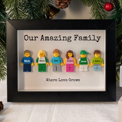 Personalized Tiny Figure With Frame For Family Mom Gift Ideas