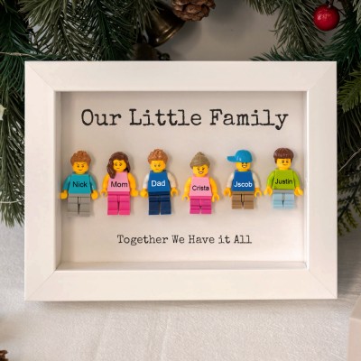 Personalized Tiny Figure With Frame For Family Mom Gift Ideas