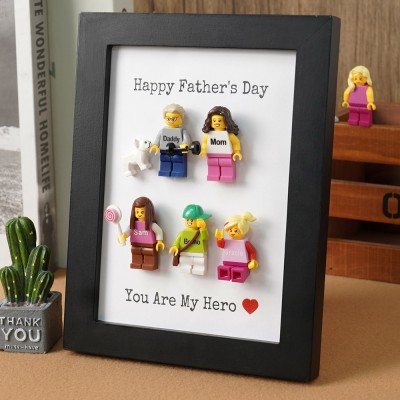 Personalized Dad Kid Figures For Father's Day Gift