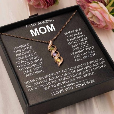 To My Mom Necklace From Daughter Son Gift Ideas For Mother's Day