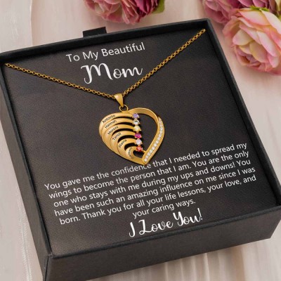 Personalized To My Mom Necklace From Daughter Son Gift Ideas For Mother's Day Birthday