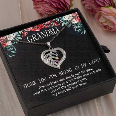 Personalized To My Grandma Necklace Gift Ideas For Grandma Mother's Day Birthday