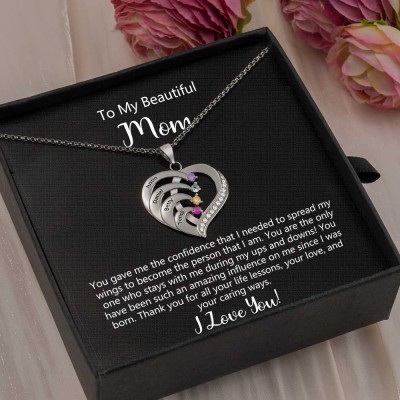 Personalized To My Mom Necklace With Kids Name Gift Ideas For Mother's Day Birthday