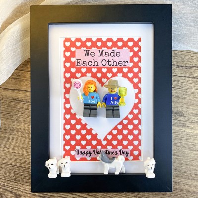 Custom Name Tiny Figure Frame For Him Husband Boyfriend Valentine's Day Gift Ideas