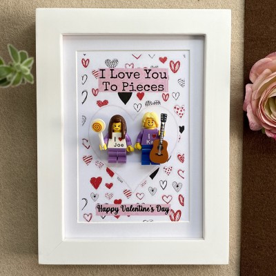 Custom Name Tiny Figure Frame For Him Husband Boyfriend Valentine's Day Gift Ideas