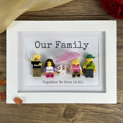 Personalized Tiny Figure Frame With Name For Family Gift Ideas