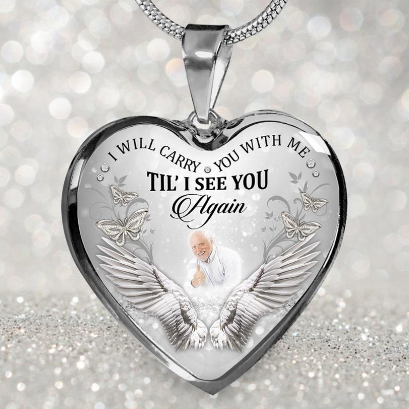 Personalized Pet Memorial Photo Necklace -Keep Your Pet's Memory Close –  Pets on Merch